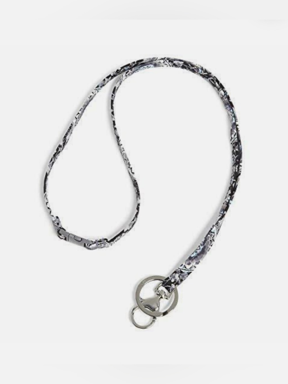 Vera Bradley Charcoal Medallion Iconic Lanyard NWT